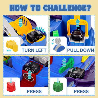 Car Adventure Toys Cars Race Track Toys for Kids Educational Puzzle Car Playset Engineering Toy Vehicles Toys Birthdays Christmas Gifts