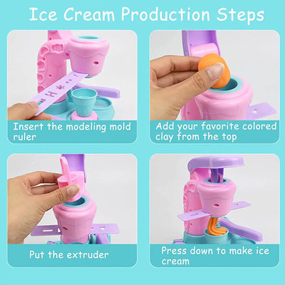 Ice Cream Clay Set™ - Créations Cool - Machine à glace en pâte à modeler
