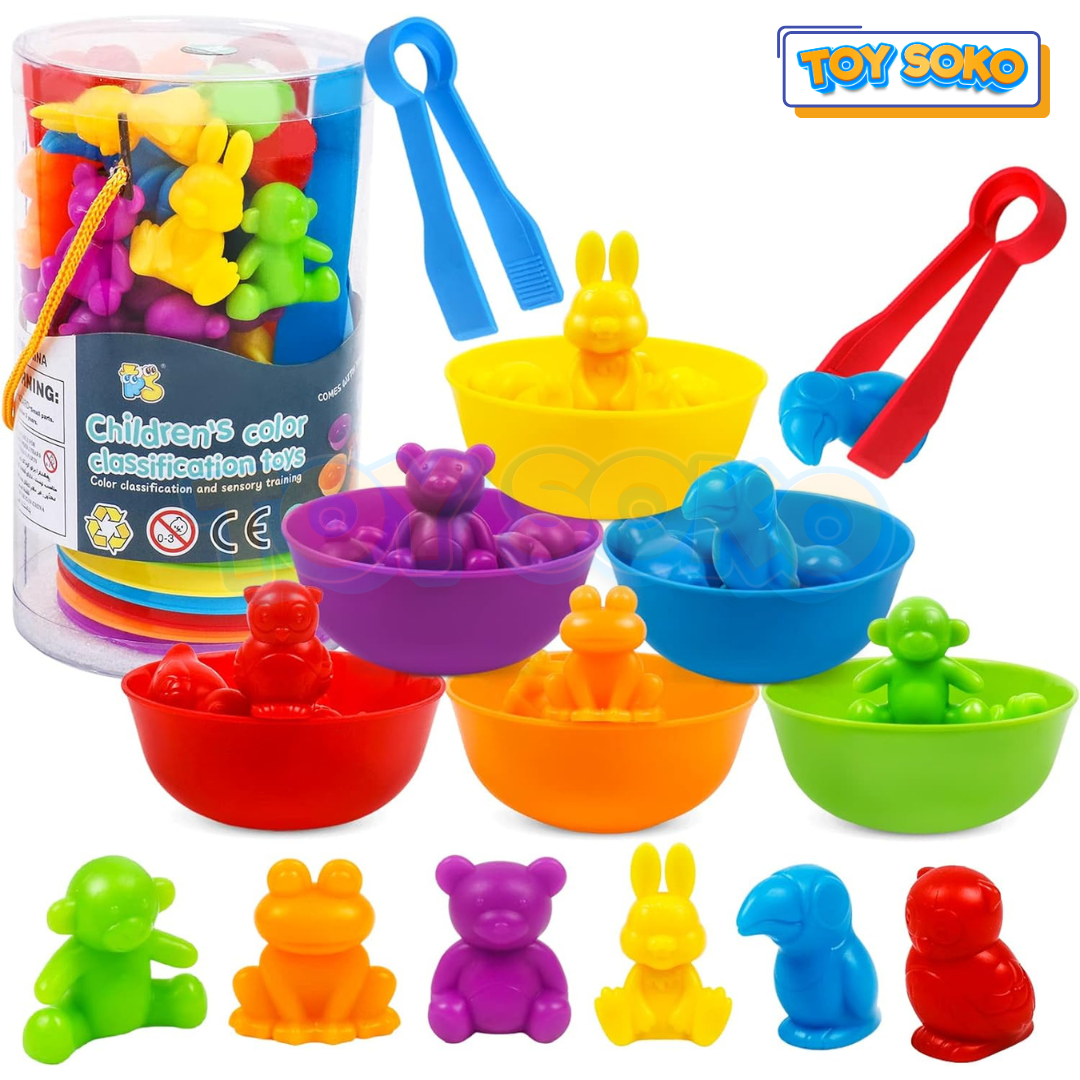 Children's Animal Sorting Toys – Color Matching Games for Kids