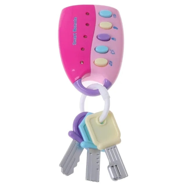 Fidtoy Musical Car Key Toy for Toddlers – Interactive Baby Car Remote Toy with Lights, Sounds & 10 Songs for Early Learning Play