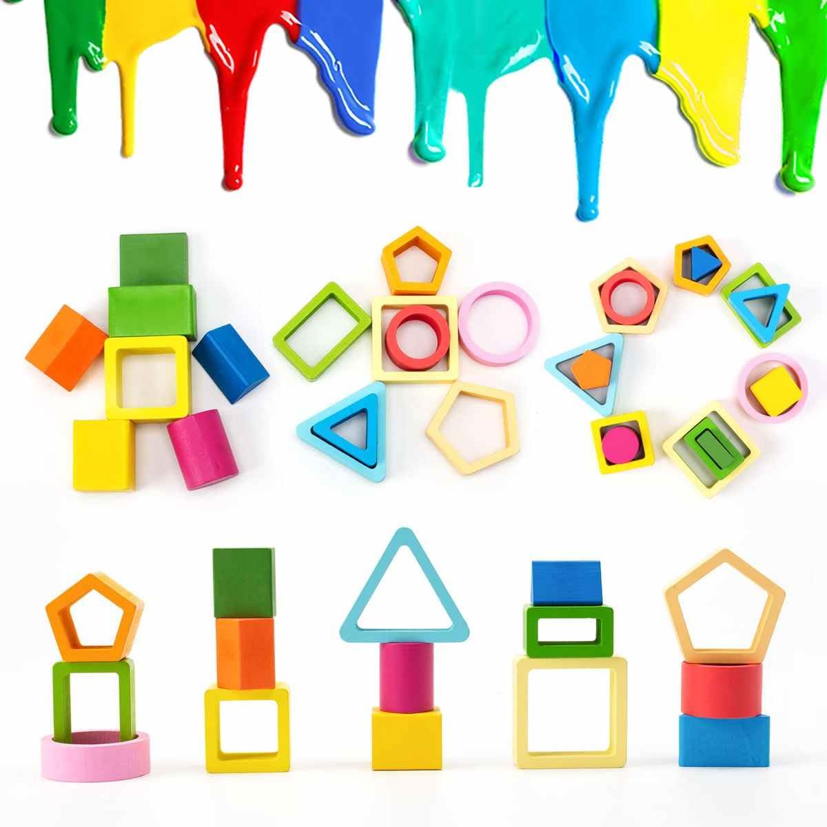 Wooden Color and Shape Sorter