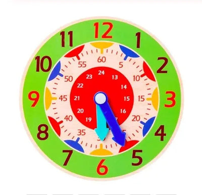 Fidtoy Horloge d'apprentissage Montessori en bois – Jouet éducatif pour les tout-petits pour l'heure et l'autonomie