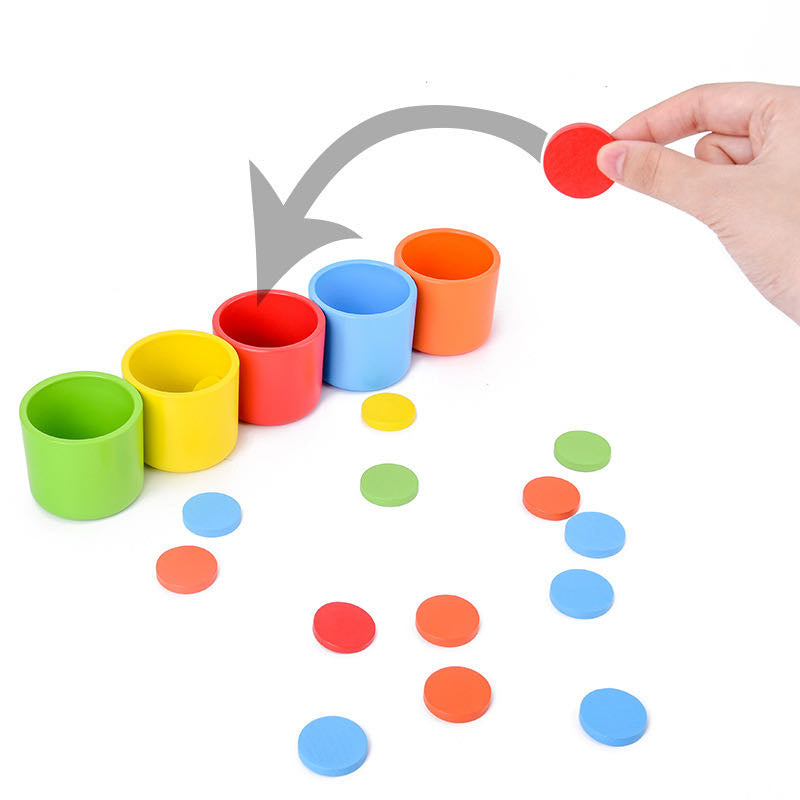 Montessori Color Classification Matching Cups - Best montessori toys