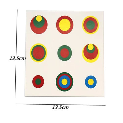 Cilindros sin perilla en miniatura con tarjetas de control - Material sensorial Montessori