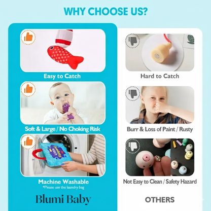 TinyCatch™ Montessori Fishing & Sorting Set - Keeps Toddlers Busy While Learning Colors & Counting