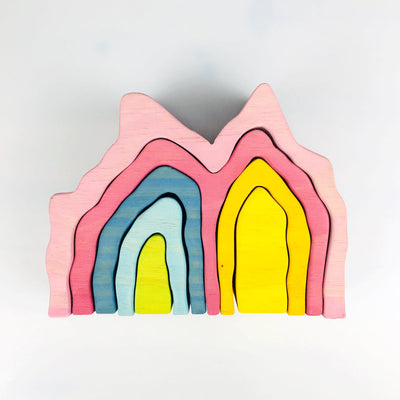 Juguete apilable de madera Fidtoy Life Set para niños