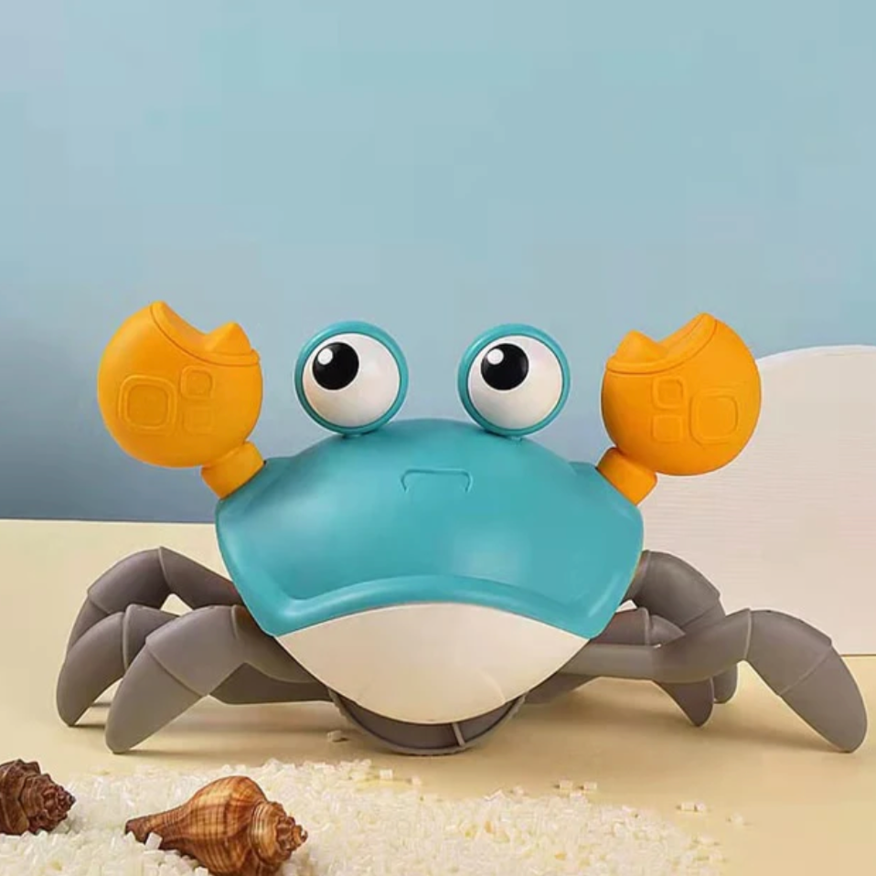 Fidtoy Crawling Interactive Baby Toy with Lights Music USB Rechargeable Tummy Time Toy