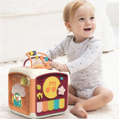 Cubo de actividades Montessori 7 en 1 para bebés