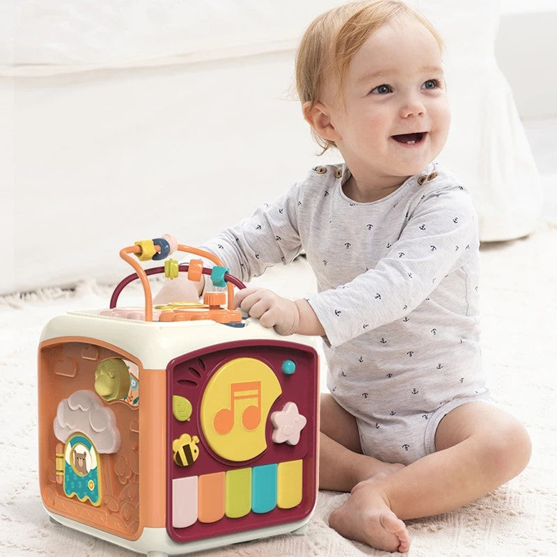 Cubo de actividades Montessori 7 en 1 para bebés