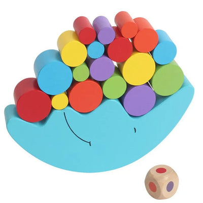 Fidtoy Wooden Moon Balance Stacking Game for Kids Montessori Educational Balance Toy Age 3+