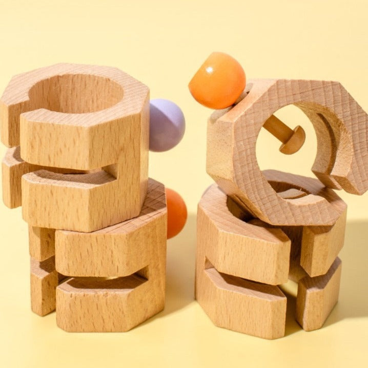 Wooden Creative Game with Cards - Open Ended Play Toys