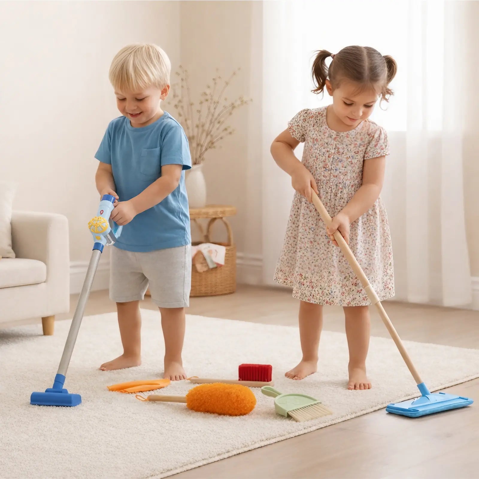 Real Working Vacuum for Kids Cleaning Play
