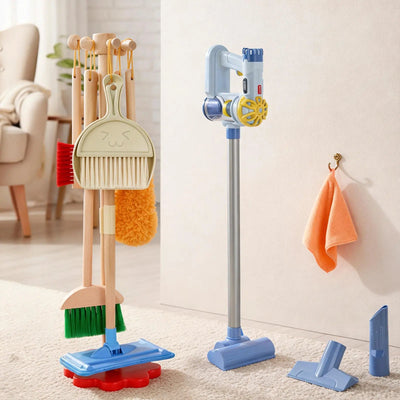 Véritable aspirateur fonctionnel pour le jeu de nettoyage des enfants