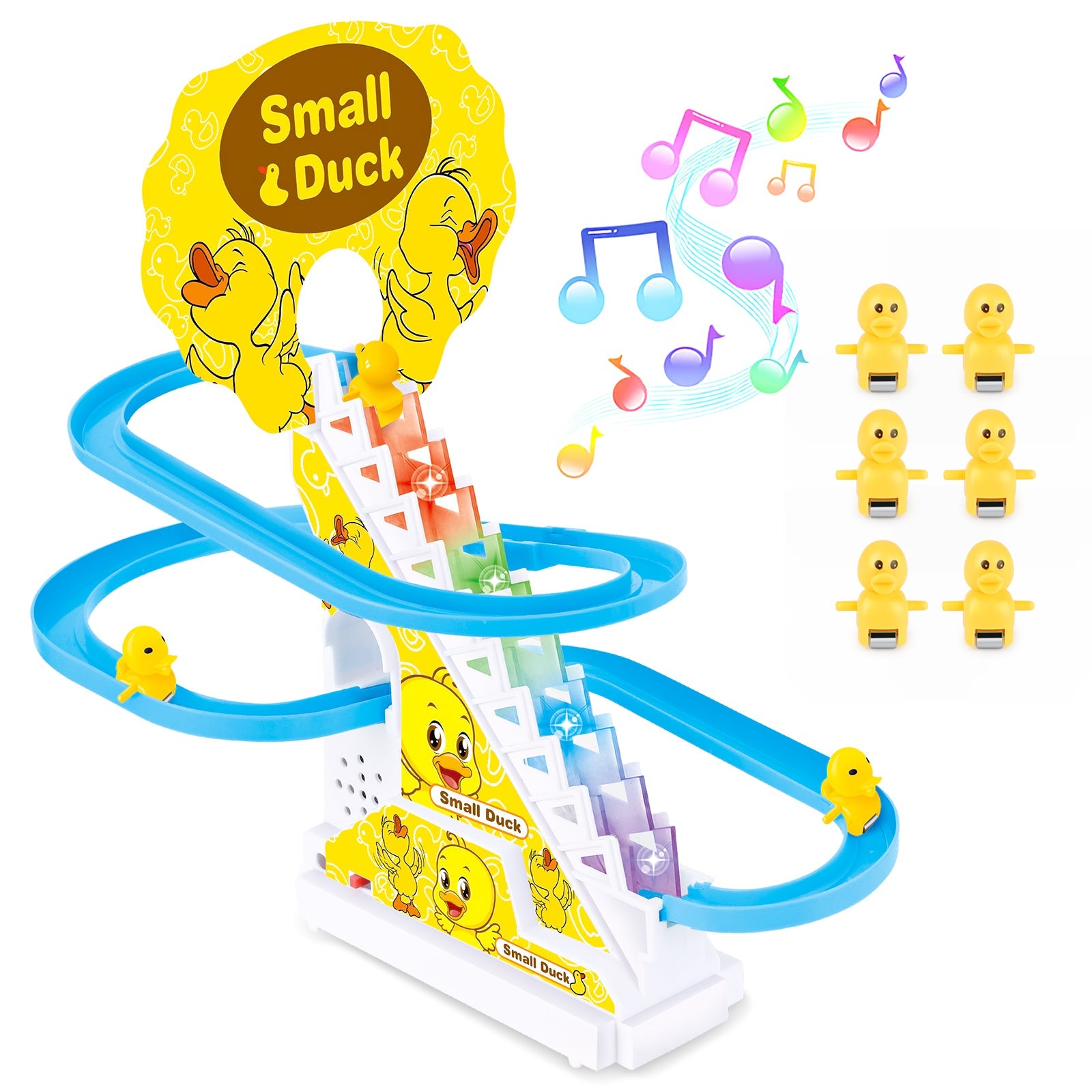 Small Duck Stairs and Slide Game Climbing Duck Game for Kids Ages 3 plus