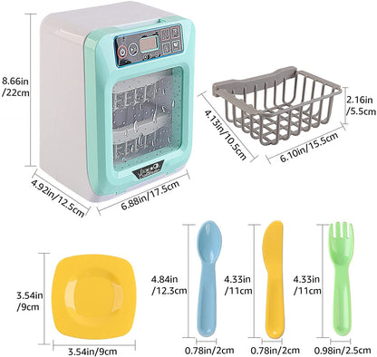 'My First Dishwasher’ LCD Screen Kitchen Play Set for Kids Role Play Christmas Gift with Realistic Lights and Sound Functions