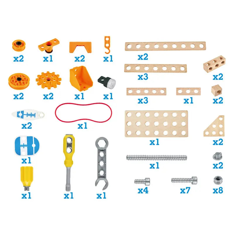 Fidtoy STEM Kit de Construction d'Ingénierie 57 Pièces Jouet de Construction pour Enfants