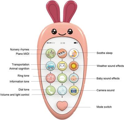 Fidtoy Toy Phone for Toddlers Early Education Sensory Toy