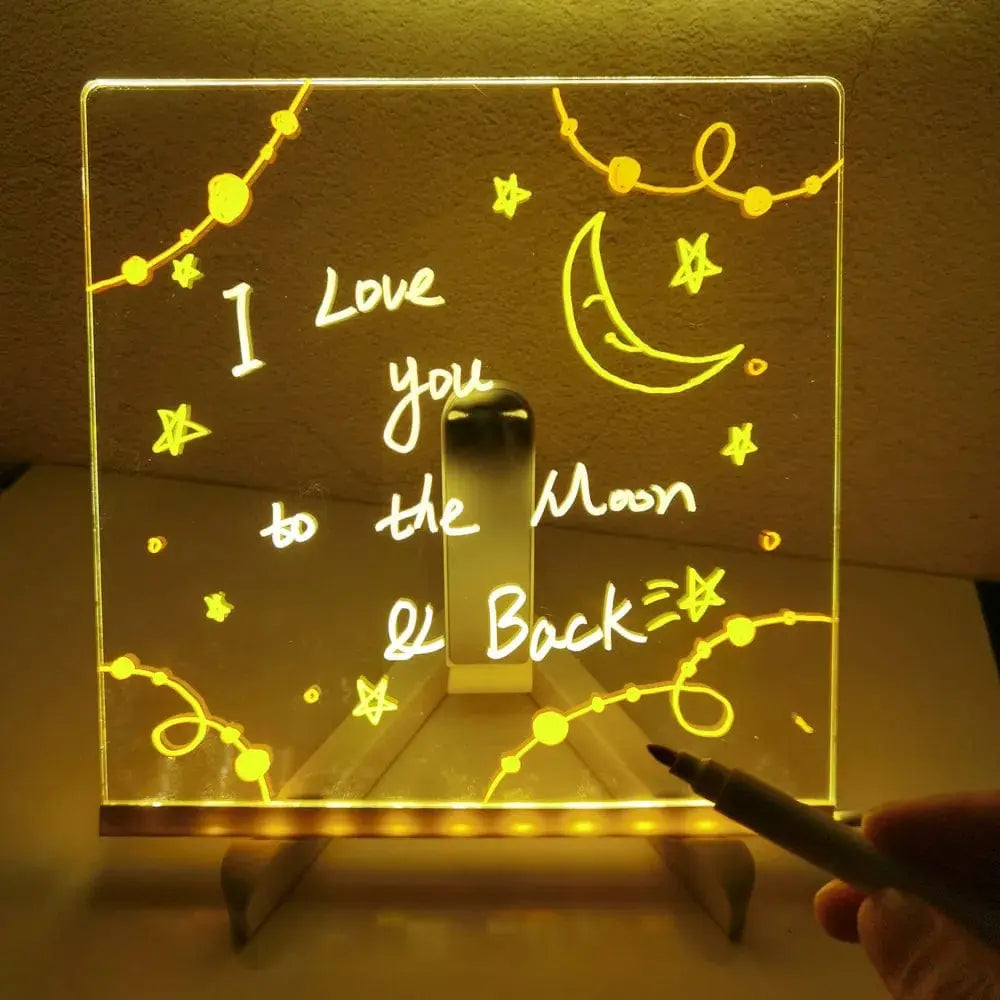 Fidtoy LED Drawing Pad for Kids – Colorful Light-Up Tracing Board for Creative Art, Travel & Home