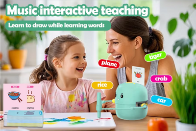 Robot de dibujo Fidtoy para niños – Juguete para aprender a dibujar paso a paso