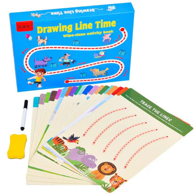 Juego de líneas para dibujar y borrar
