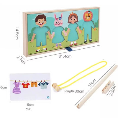 Puzzle en bois Déguisements et Vêtements à accrocher - 715