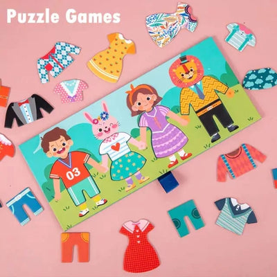 Puzzle en bois Déguisements et Vêtements à accrocher - 715