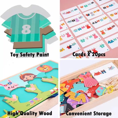 Puzzle en bois Déguisements et Vêtements à accrocher - 715