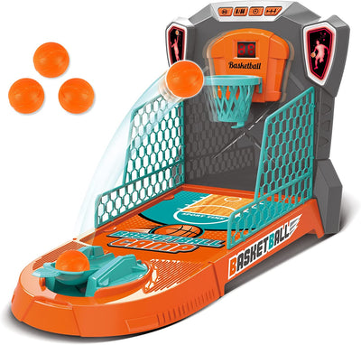Mini Panier de Basket pour Enfants, Jeu de Tir, Jouet, Cible, Intérieur/Extérieur, Taille Bureau, Terrain de Basket Mobile, Panier, Lumière et Score