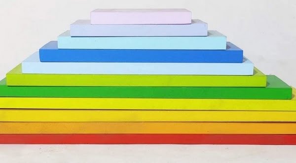 Extrokids 11 Pc Wooden Rainbow Plank - EKT1671