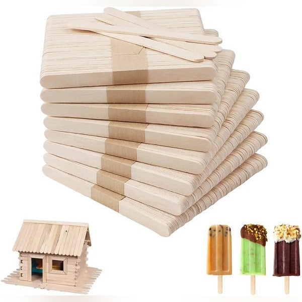 Icecream Stick for craft and Diy - Small Size - Plain - 50 Pcs - EKC1053