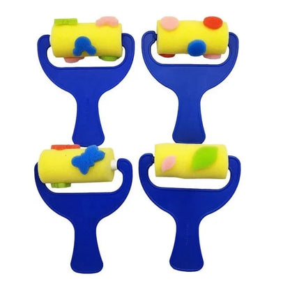 4PC SPONGE ROLLER WITH DESIGN  - EKC1838