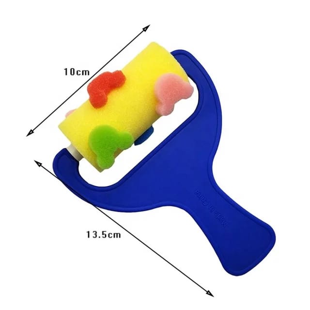 4PC SPONGE ROLLER WITH DESIGN  - EKC1838