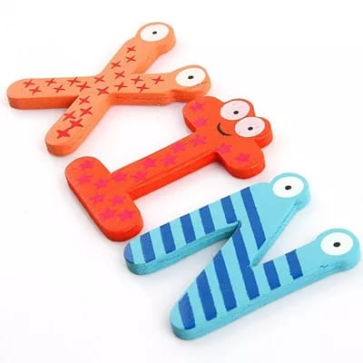Wooden Alphabet Fridge Magnets | Cute & Educational Tool for Little Learners