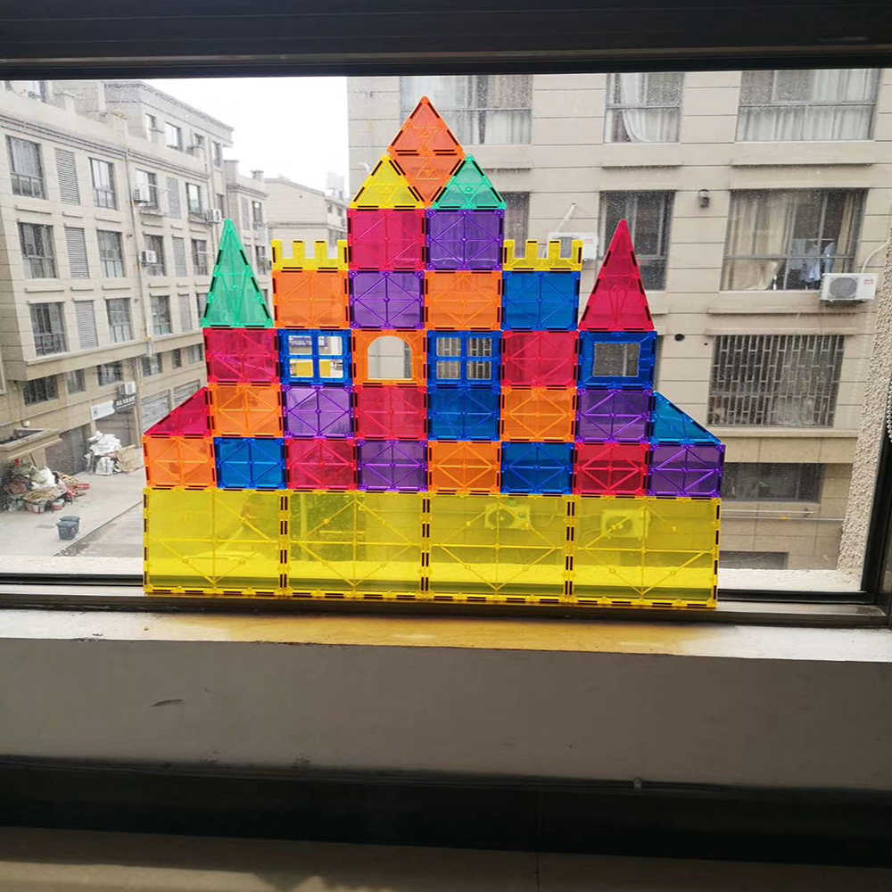 Extrokids Magnetic Tiles Building Blocks 120 Pcs - EKT1844