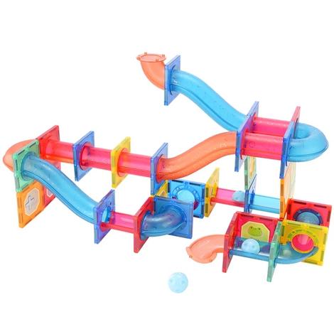 Extrokids Magnetic Tiles Pipeline Building Blocks 118 Pcs - EKT1845