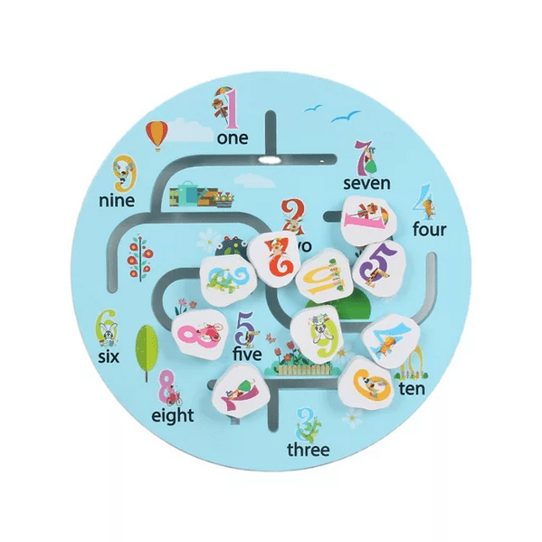 Wooden Reach the destiny - Number Maze - EKT2158