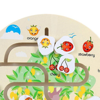 Wooden Reach the destiny - Fruit Maze - EKT2159