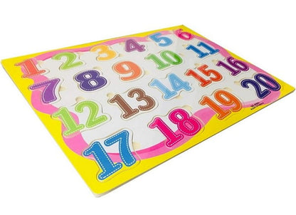 Wooden math 1 - 20 Number board - EKT2230
