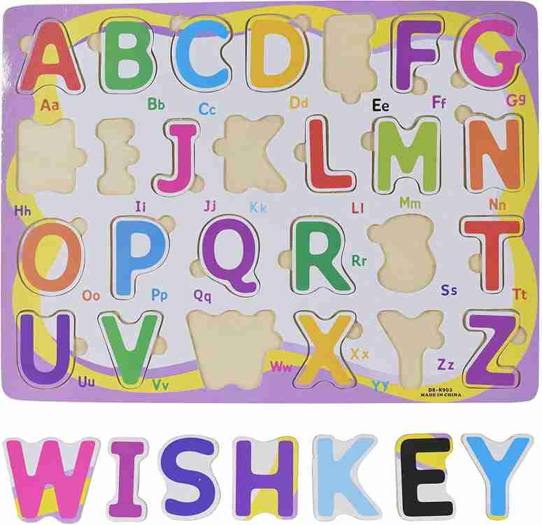 Wooden uppercase Alphabet Board - EKT2238