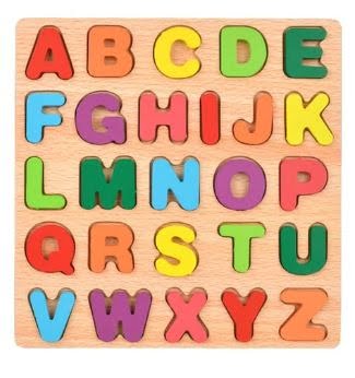 Wooden 8*8 puzzle - upper case alphabet - EKT2334