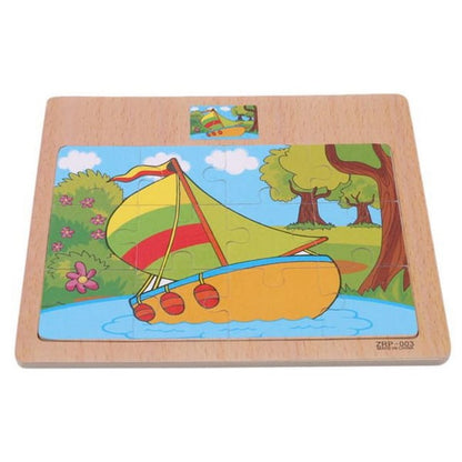 Wooden Jigsaw Puzzle | Engaging Designs for (One Random Design Shipped)