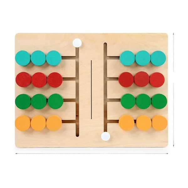 Montessori Color Sorting Toy - 2 Players | Fine Motor & Color Skills