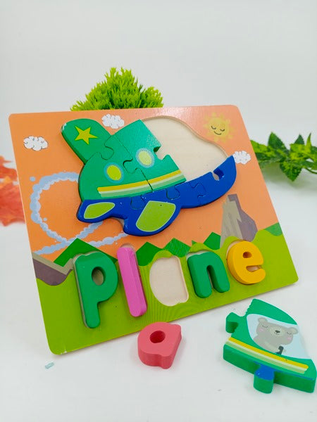 Wooden Zigsaw Puzzle Plane - EKT2621