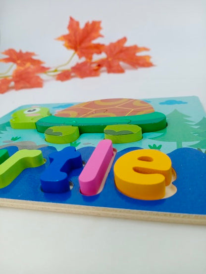 Wooden Zigsaw Puzzle Turtle - EKT2627
