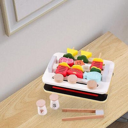 Wooden mini Barbecue combination pretend play - EKT2781