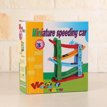 Wooden Miniature Speeding Car - EKT2932
