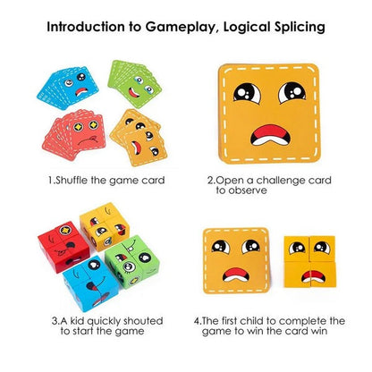 Face Change Wooden Rubik's Cube | Builds Motor Skills