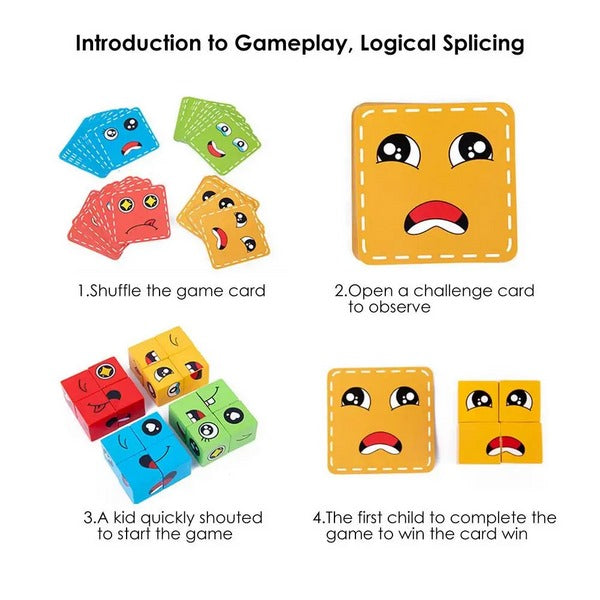 Face Change Wooden Rubik's Cube | Builds Motor Skills