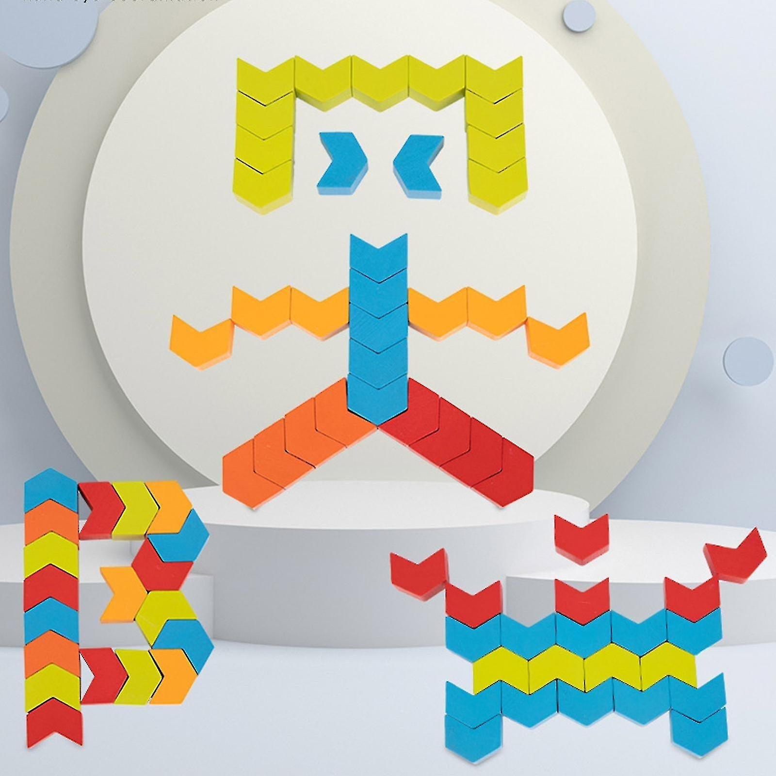 Herring Bone Wooden Blocks - EKT3188