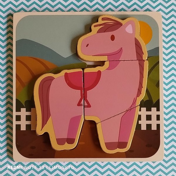 Wooden Chunky Jigsaw Puzzle 1Pc Random Design Will Be Shipped - EKT3386